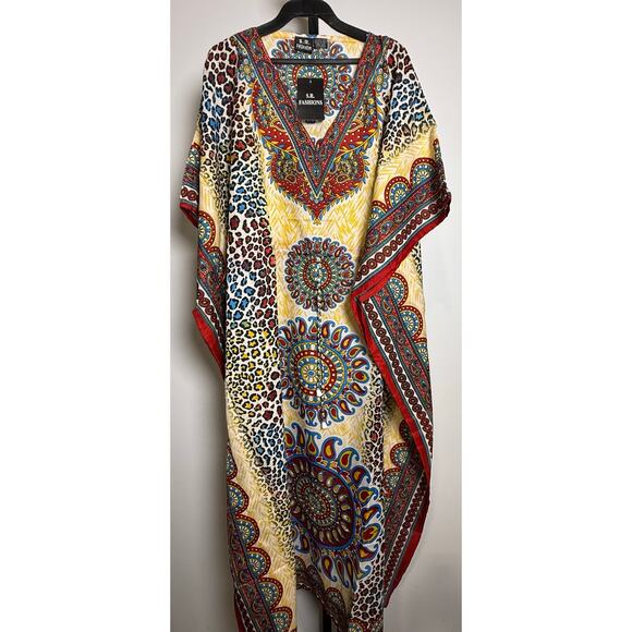 Kaftan Dresses for Women Beach Coverups, One Size Kaftans - Picture 3 of 5